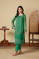 2 Piece Chiffon Suit (FR1049)